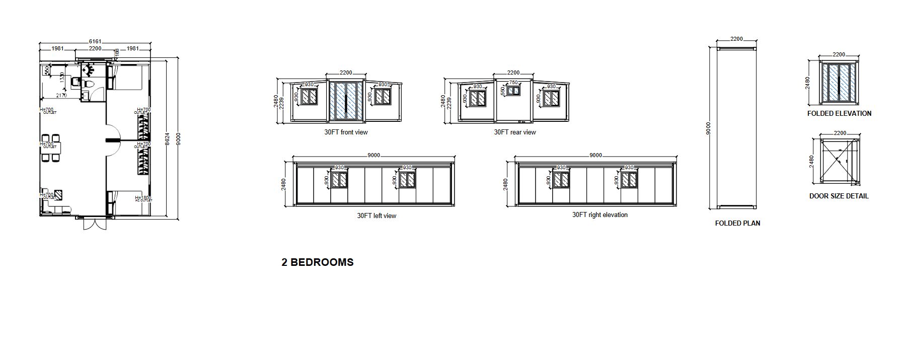 30FT floor plan