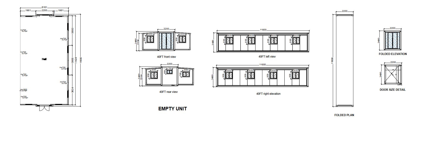 Layout 01 · Empty Unit furnished plan