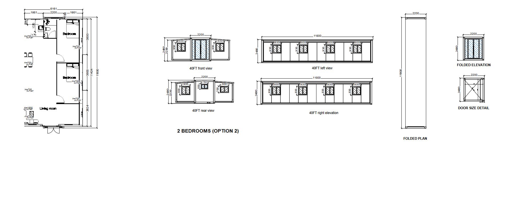 Layout 05 · 4 Bedrooms furnished plan