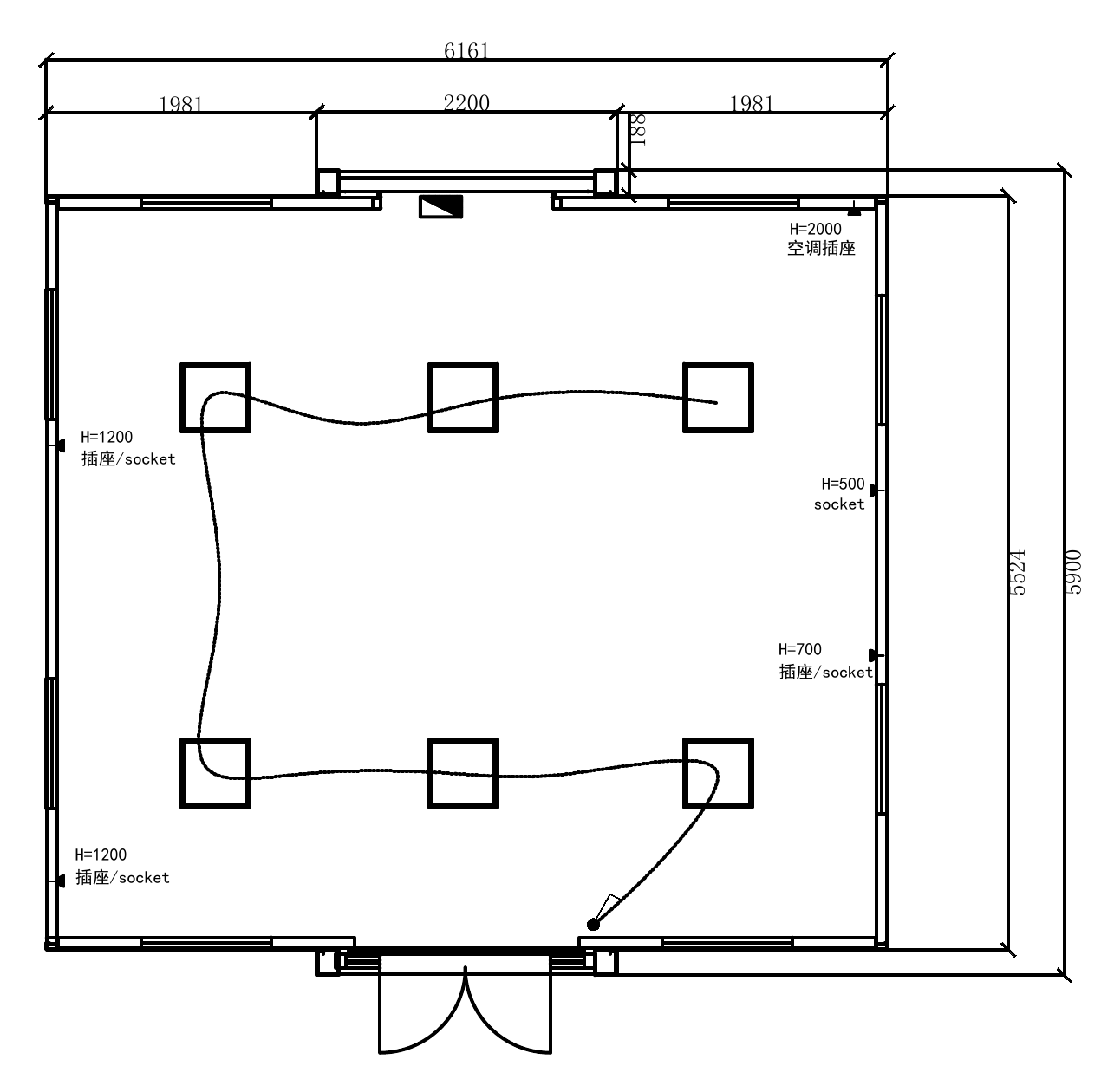 Layout 01 · Empty Unit technical plan