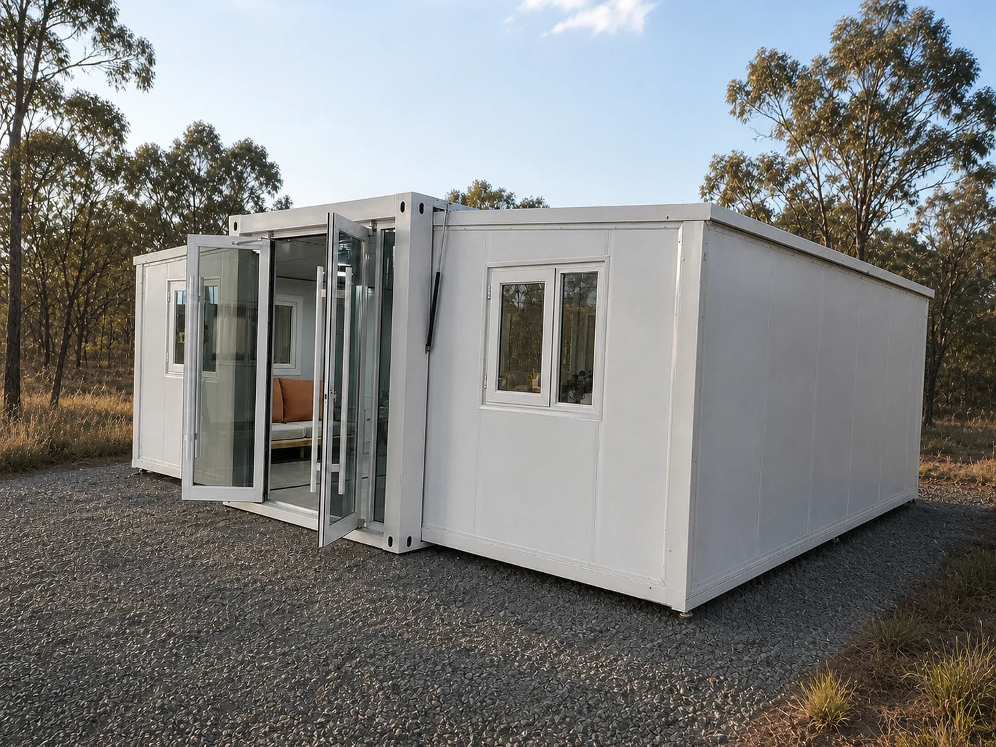 Modular home entry exterior