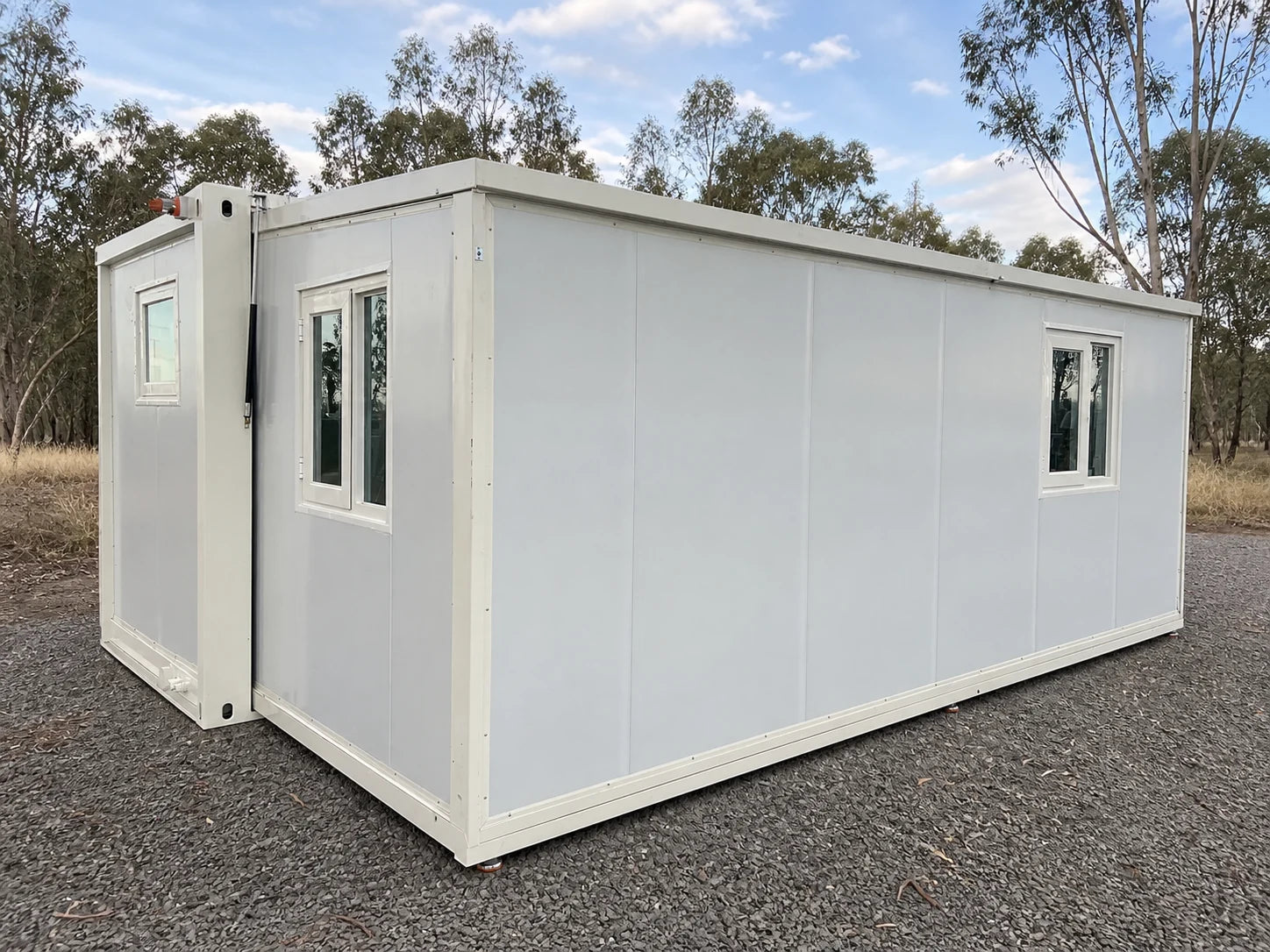 Modular home side exterior