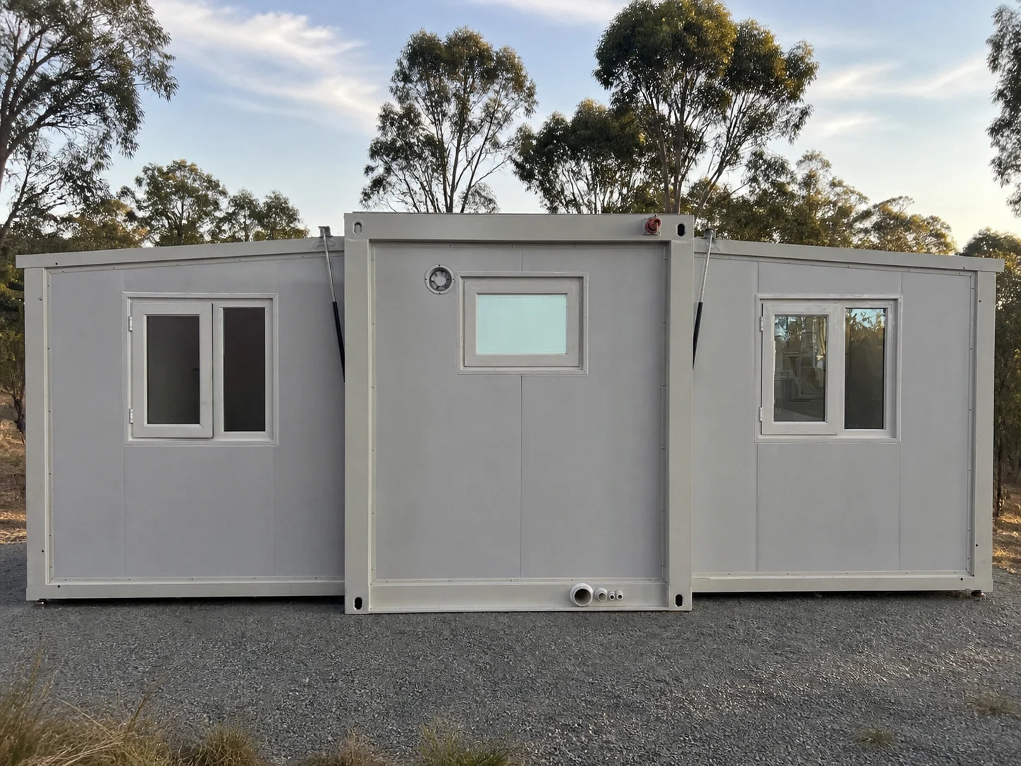 Folded modular home elevation