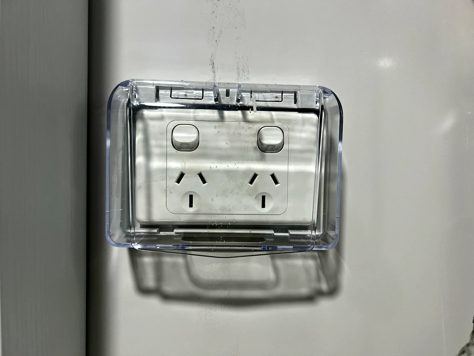 Covered power outlet