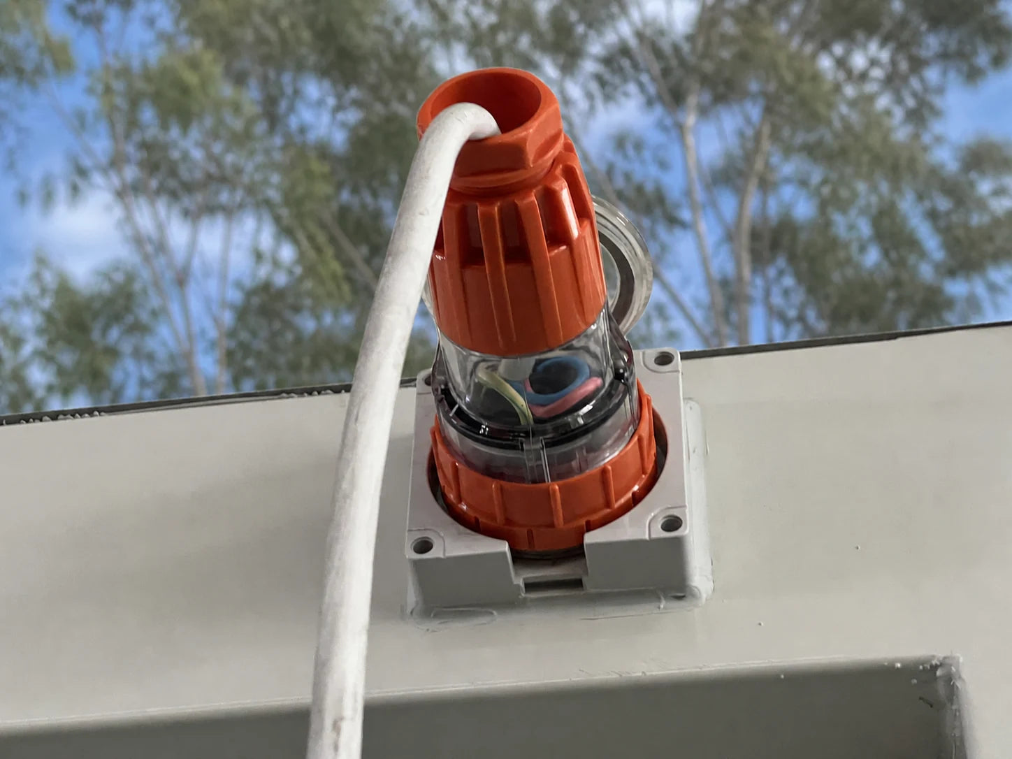 Exterior modular home service detail