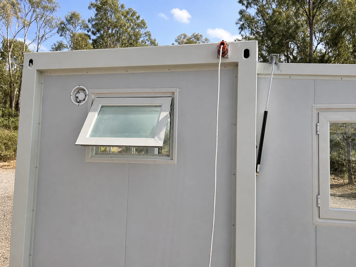 Exterior service point and window