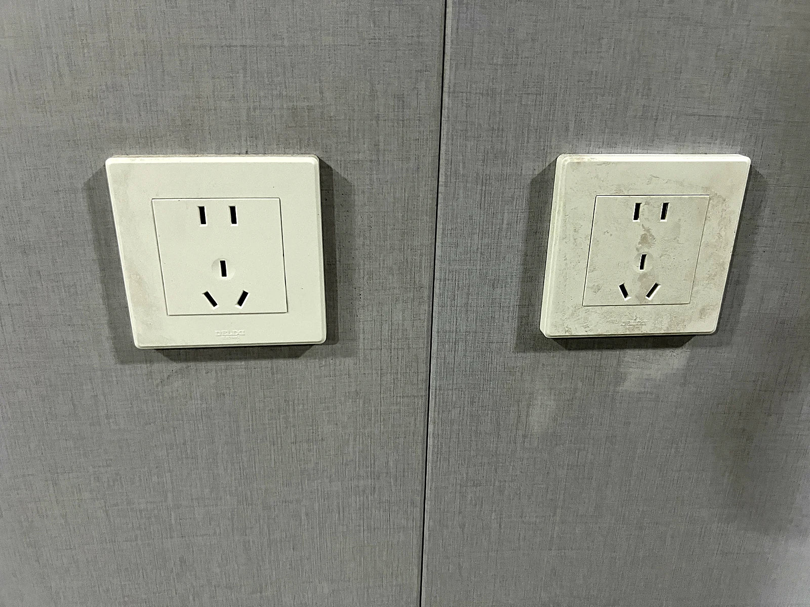 Paired interior power outlets