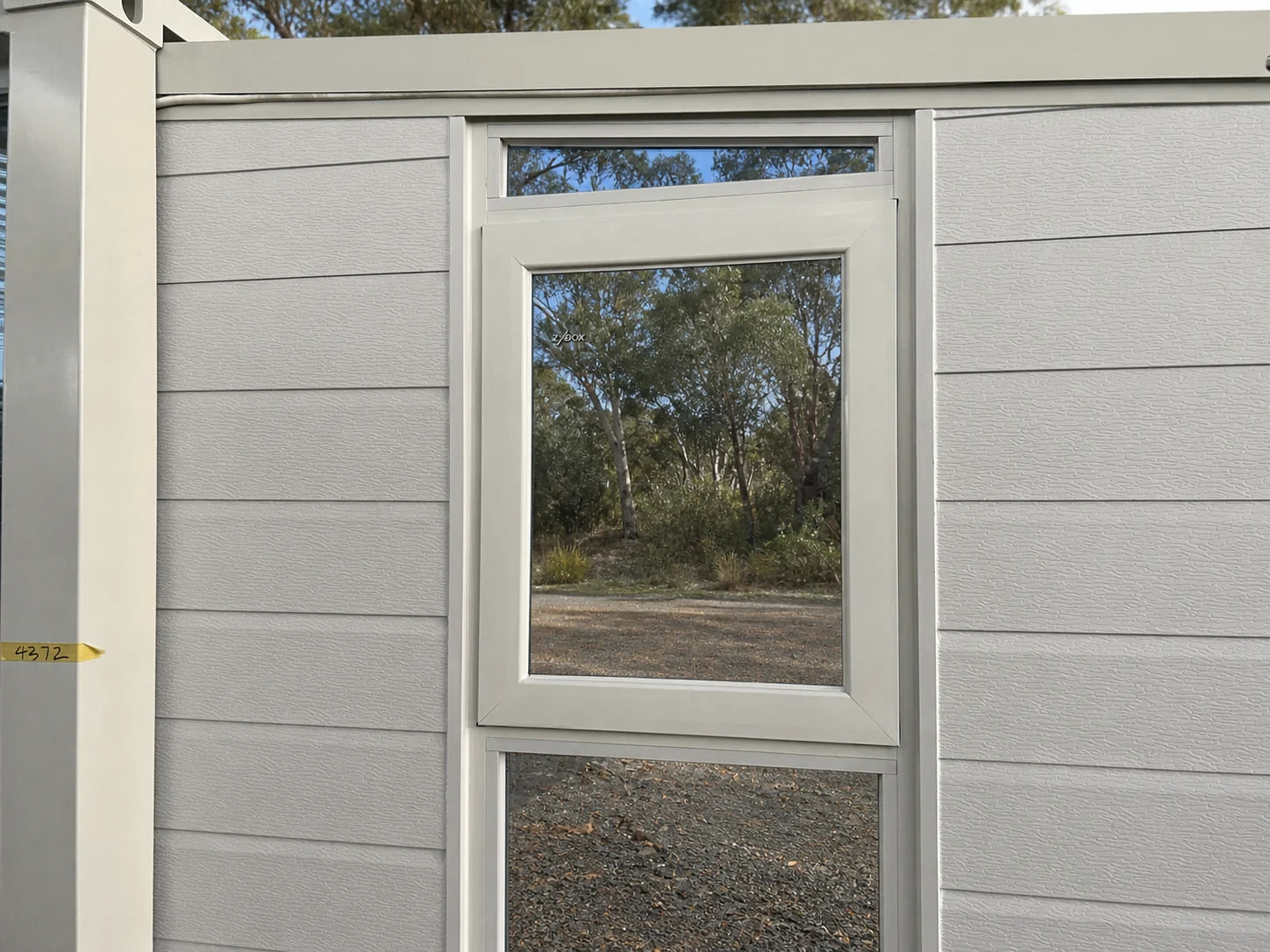 Finished exterior window detail