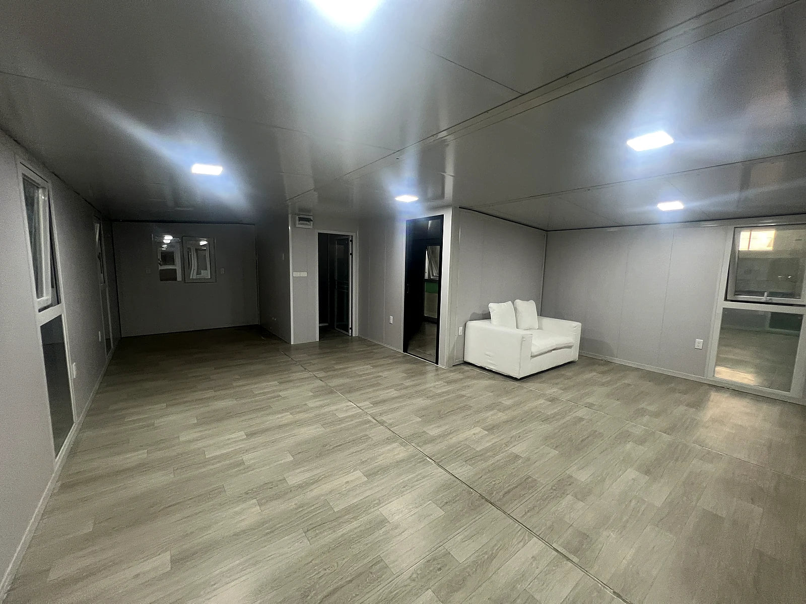 Unfurnished open-plan living area