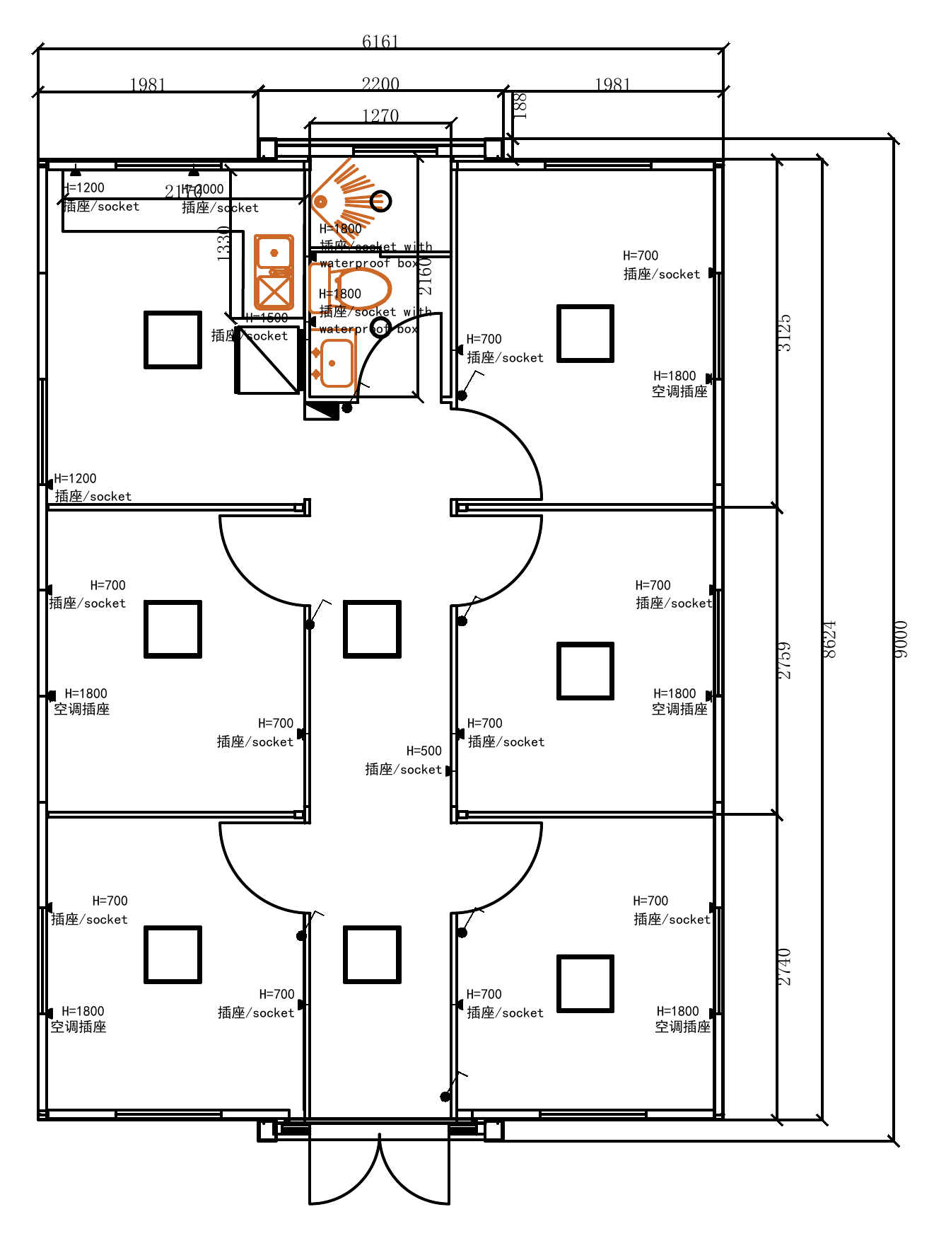 30FT · 5 Bedrooms