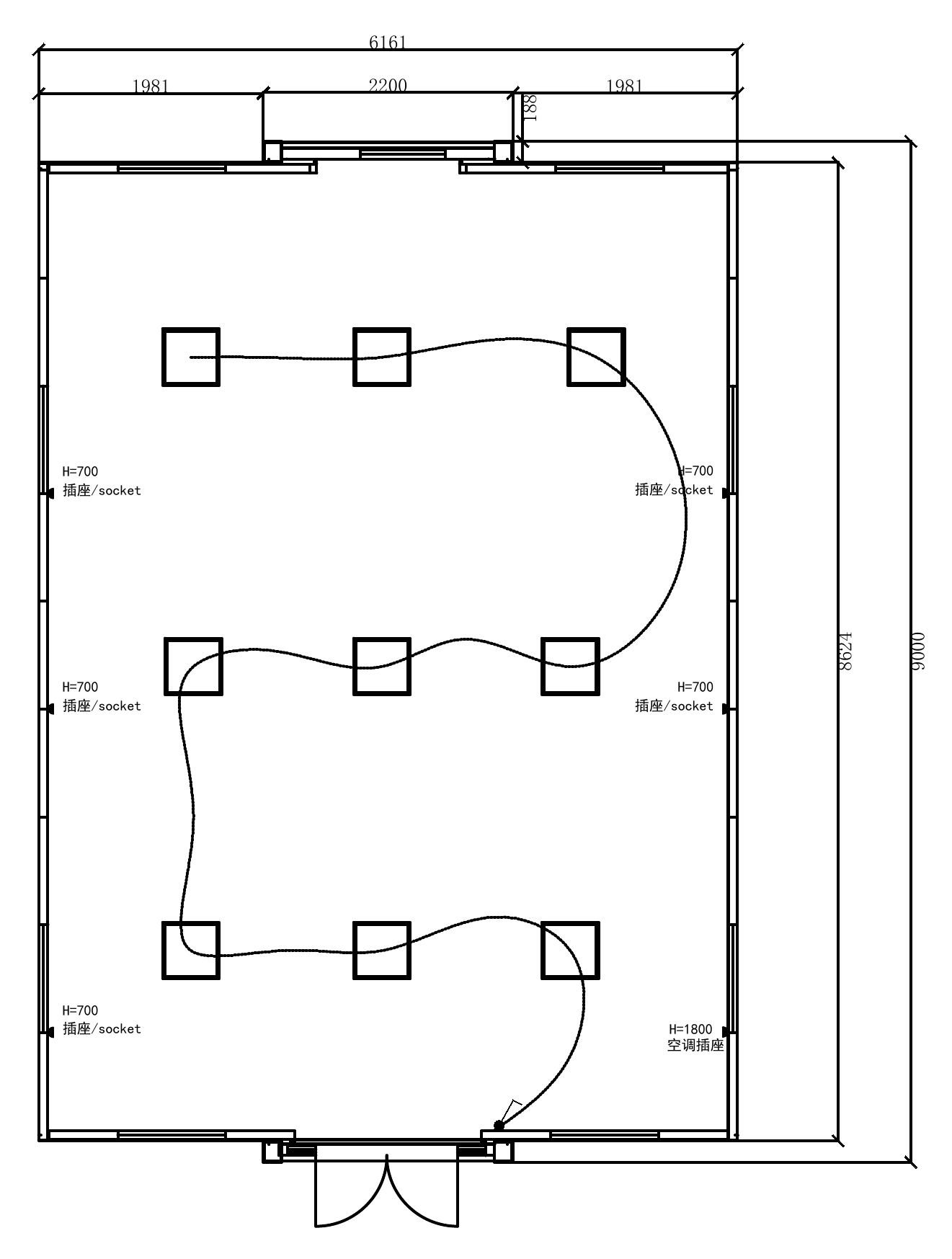 Layout 01 · Empty Unit technical plan