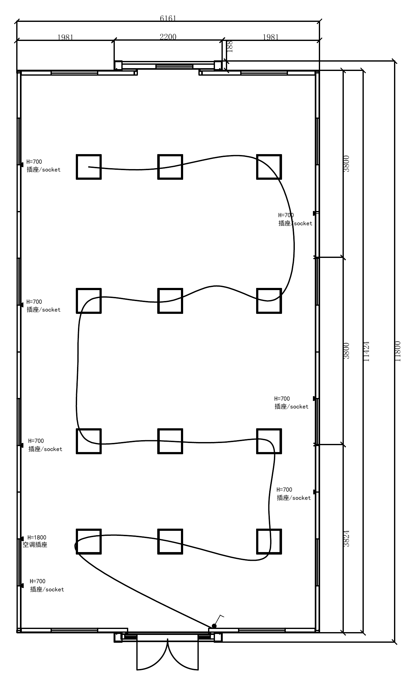 Layout 01 · Empty Unit technical plan